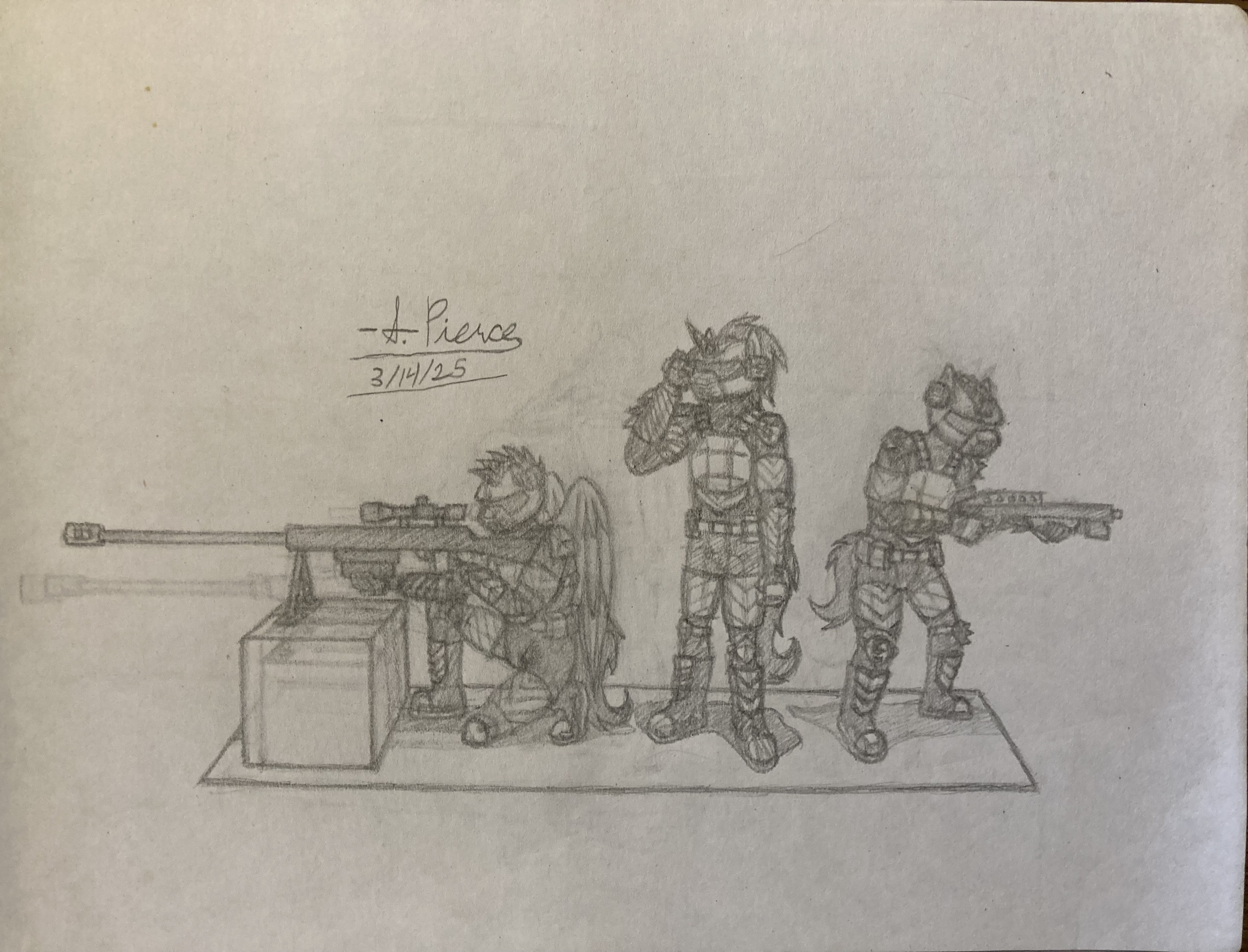 Armored Mercenary Soldier Study (Complete)